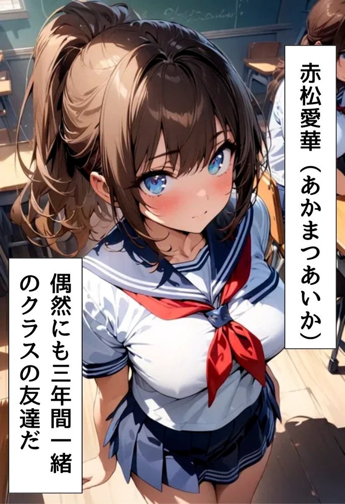 巨乳同級生とセフレ？になった話【にじいろ☆がーるず】 エロ同人誌画像 003