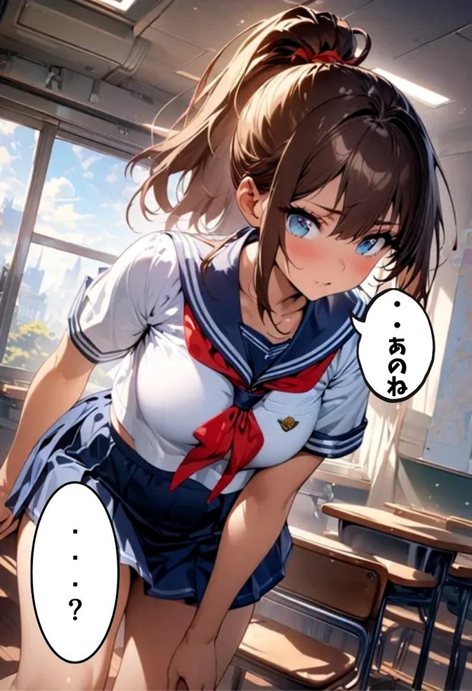 巨乳同級生とセフレ？になった話【にじいろ☆がーるず】 エロ同人誌画像 004